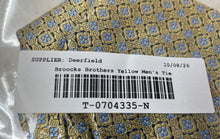 Load image into Gallery viewer, Brooks Brothers 346 Mens Yellow Geometric Print Silk Keeper Loop Designer Tie
