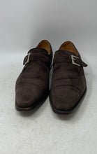 Load image into Gallery viewer, Cordwainer Mens Brown Suede Buckle Monk Strap Dress Shoes Size 8.5
