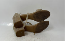 Load image into Gallery viewer, Michael Kors Womens Serena Flex Gold-Tone Block Heel Ankle Strap Sandals Size 10
