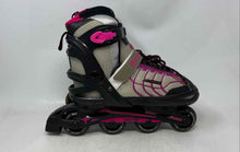 Load image into Gallery viewer, Schwinn Girls Purple Black Adjustable Buckle Beginners Inline Skates Size 5-8
