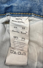 Load image into Gallery viewer, Smoke Rise Mens Blue Distressed Acid Washed Jeans Bermuda Shorts Size 32
