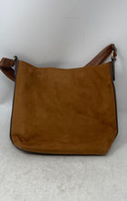 Load image into Gallery viewer, Nine West Womens Brown Suede Inner Zip Pockets Magnetic Shoulder Bag
