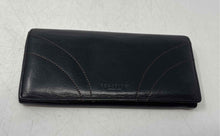 Load image into Gallery viewer, Kenneth Cole Reaction Womens Black Leather Inner Divider Clutch Wallet
