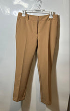 Load image into Gallery viewer, Ann Taylor Womens Brown Flat Front Slash Pocket Straight Leg Ankle Pants Size 2
