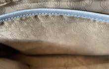 Load image into Gallery viewer, Michael Kors Womens Blue Inner Pockets Zipper Shoulder Crossbody Handbag
