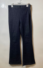 Load image into Gallery viewer, Express Womens Blue Flat Front Bootcut Leg Stretch Trouser Pants Size 4R

