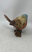 Load image into Gallery viewer, Multicolor Decorative Model Resin Bird Figurine Perched On Tropical Tree Branch
