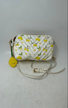 Load image into Gallery viewer, Aldo Womens Gurg White Yellow Lemon Print Adjustable Strap Charm Crossbody Bag

