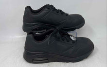 Load image into Gallery viewer, Skechers Womens Work Uno SR-Deloney 108101 Black Sneaker Shoes Size 8.5
