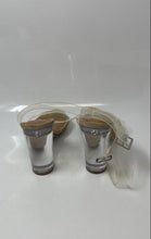 Load image into Gallery viewer, Steve Madden Womens Camille Beige Clear Block Heel Ankle Strap Sandals Size 7
