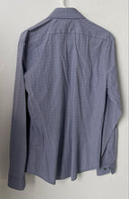 Load image into Gallery viewer, Express Mens Blue Cotton Long Sleeve Collared Dress Shirt Size Medium
