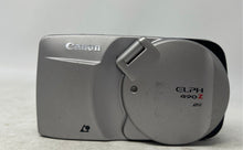 Load image into Gallery viewer, Vintage Canon 490Z ELPH Silver Point &amp; Shoot Film Camera Untested
