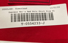Load image into Gallery viewer, Express Mens Red Collared Stretch Short Sleeve Golf Polo Shirt Size XL
