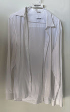 Load image into Gallery viewer, Calvin Klein Mens White Cotton Slim Fit Collared Button-Up Shirt Size XL
