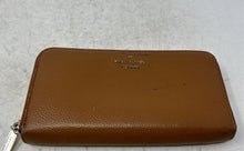 Load image into Gallery viewer, Kate Spade New York Womens Brown Credit Card Slots Zip-Around Wallet
