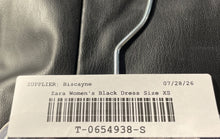 Load image into Gallery viewer, Zara Womens Black Spaghetti Strap Sweetheart Neck Back Zipper Mini Dress Size XS
