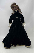 Load image into Gallery viewer, Curly Brown Hair Decorative Porcelain Doll Collectible With Gown &amp; Taken Violin
