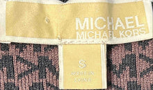 Load image into Gallery viewer, Michael Kors Womens Black Brown Long Sleeve Short Mini Dress Size Small
