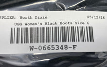 Load image into Gallery viewer, UGG Womens Bailey Bow 3280Y Black Suede Round Toe Mid-Calf Snow Boots Size 6
