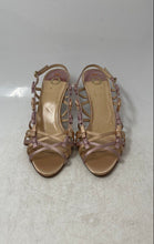 Load image into Gallery viewer, Jour Womens Purple Open Toe Kitten Criss-Cross Strappy Sandals Size 38
