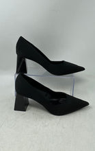 Load image into Gallery viewer, Zara Womens Black Pointed Toe Slip-On Block Heel Pump Heels Size EU 37
