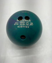 Load image into Gallery viewer, Brunswick Therese Axis Teal Blue Sporting Equipment Swirl Drilled Bowling Ball
