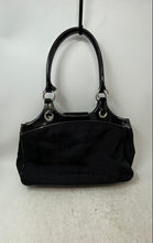 Load image into Gallery viewer, BCBGirls Womens Black Monogram Double Handle Inner Pockets Large Shoulder Bag
