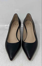 Load image into Gallery viewer, Mavette Womens Black Leather Pointed Toe Slip-On Block Pump Heels Size EU 35
