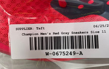 Load image into Gallery viewer, Champion Mens Gusto Red Gray Low Top Lace-Up Sneaker Shoes Size 11
