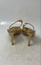 Load image into Gallery viewer, Paula Torres By Ana Paula Siebert Womens Gold Leather Slingback Sandals Size 6
