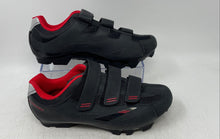 Load image into Gallery viewer, Tommaso Mens Terra 100 Black Red Hook And Loop Elite Cycling Shoes Size 7.5
