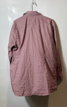 Load image into Gallery viewer, Hugo Boss Mens White Red Houndstooth Print Sharp Fit Dress Shirt Size 17R 32/33
