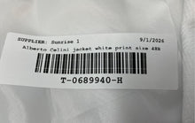 Load image into Gallery viewer, Alberto Celini Mens White Long Sleeve Five-Button Blazer Size 48R With Tag

