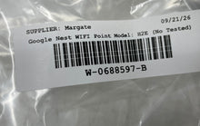 Load image into Gallery viewer, Google Nest H2E White Wifi Point Wireless Router With Charger Not Tested
