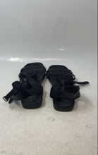 Load image into Gallery viewer, Franco Sarto Womens Black Open Toe Flat Gladiator Sandals Size 8.5
