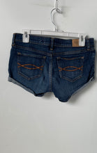 Load image into Gallery viewer, Abercrombie &amp; Fitch Womens Blue Denim Regular Fit Cuffed Jean Shorts Size 4 W27
