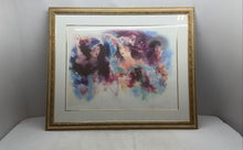Load image into Gallery viewer, Home Decorative Wall Hanging Framed 3 Women Chapeau Art Print By Hilda Rindom
