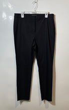 Load image into Gallery viewer, Zara Womens Black Regular Fit Flat Front Straight-Leg Ankle Pants Size 12
