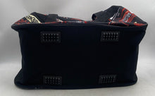 Load image into Gallery viewer, Harley-Davidson Mens Black All Over Print Adjustable Strap Zipper Duffle Bag
