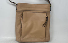 Load image into Gallery viewer, Lodis Womens Beige Leather Inner Pocket Adjustable Strap Crossbody Purse
