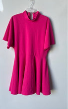 Load image into Gallery viewer, Alexia Admor Womens Autumn Pink Mock Neck Back Zip Fit &amp; Flare Dress Size XL
