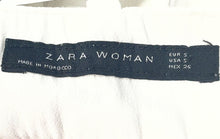 Load image into Gallery viewer, Zara Womens White Regular Fit Pleated Front Wide-Leg Trouser Pants Size S
