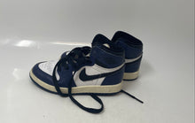Load image into Gallery viewer, Nike Kids Air Jordan 1 Retro High OG Blue White Lace-Up Sneaker Shoes Size 12C
