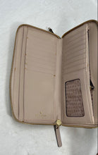 Load image into Gallery viewer, Kate Spade Womens Patterson Drive Anita Beige Leather Zip-Around Wristlet Wallet
