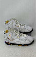 Load image into Gallery viewer, Nike Kids Air Jordan True Flight Yellow Black White Basketball Shoes Size 2Y

