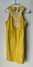 Load image into Gallery viewer, INC International Concepts Womens Yellow Beaded Embellished A-Line Dress Size 4
