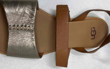Load image into Gallery viewer, UGG Womens Zahara Brown Leather Open Toe Ankle Strap Sandals Size 7
