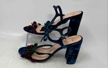 Load image into Gallery viewer, J.Crew Womens Stella Bow Multicolor Open Toe Block Strappy Heels Size 8
