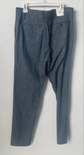 Load image into Gallery viewer, Banana Republic Mens Blue Flat Front Straight Leg Dress Pants Sz 36x34 With Tags
