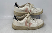 Load image into Gallery viewer, Veja Womens V-10 CWL White Pink Leather Lace-Up Low Top Sneakers Shoes Size 6
